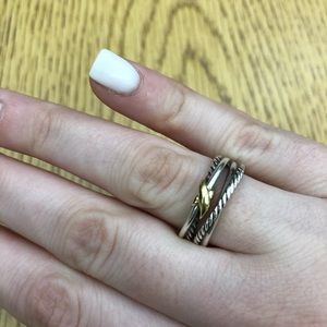 David Yurman X Cross Over Ring